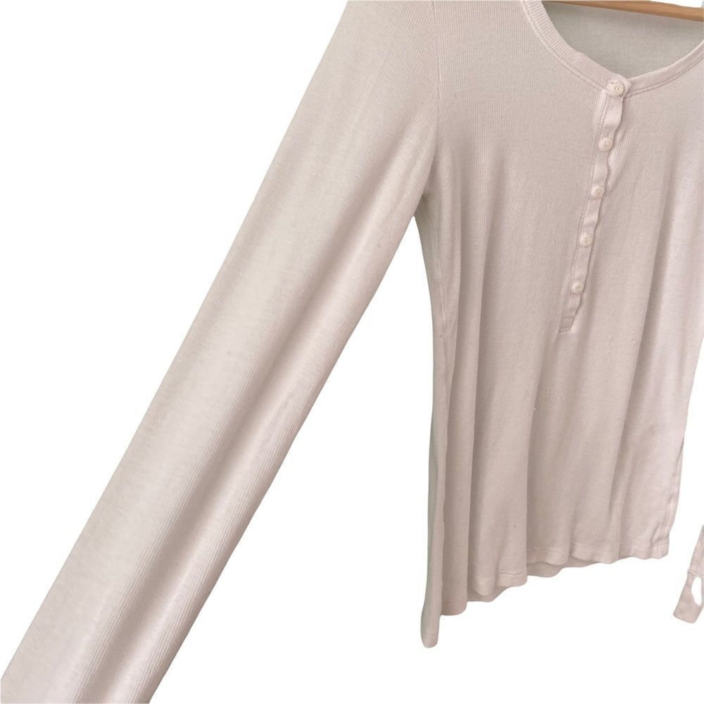 Rag & Bone Basic White Front Button Top In Size Xs - image 4